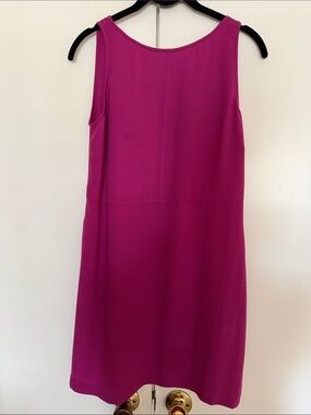 Sleeveless Fuchsia Shift Dress - Tildon